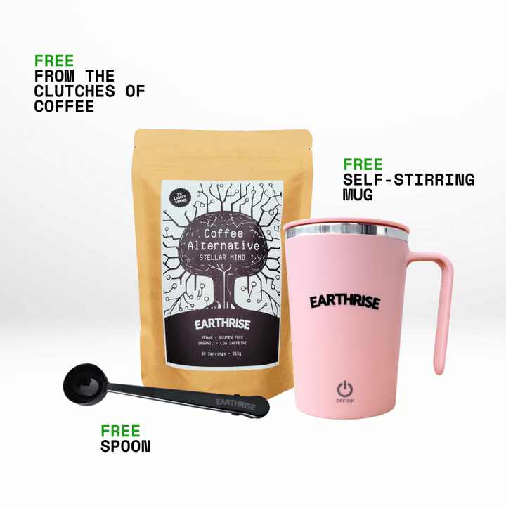 Earthrise Stellar Mind Starter Kit with free spoon and green mug