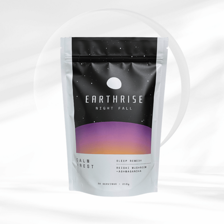 A 30 serving bag of Earthrise Night Fall sleep remedy